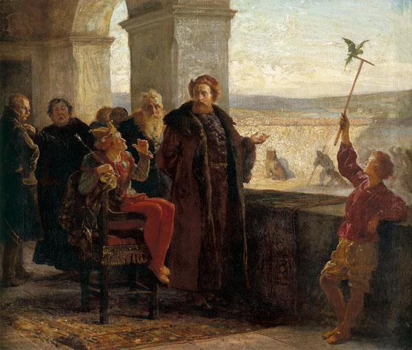  Sigismund the Old with Staeczyk at the Wawel Castle